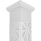 Ekena Millwork Craftsman Classic Square Non-Tapered Imperial Fretwork Column w/ Tuscan Capital & Tuscan Base CC0809ENIMPTUTU - alternate 2